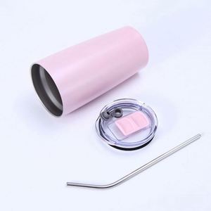 แก้วน้ำสแตนเลสแบบกำหนดเองขนาด 20 ออนซ์ พร้อมฝาและหลอด - แก้วกาแฟแบบเก็บอุณหภูมิสำหรับเดินทาง เหมาะสำหรับของขวัญส่งเสริมการขาย - Product Image 3