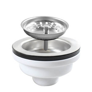 WaiiHO 010 Filtro de Desagüe para Fregadero de Cocina, Cesta Coladora de Acero Inoxidable 304 para Residuos - Product Image 1