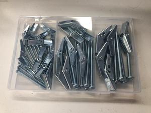 Kit d'assortiment de boulons <span class=keywords><strong>Molly</strong></span> et à bascule en acier zingué, 1/4 "3/16" 1/8 "", 24 pièces - Product Image 5