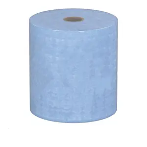 Rouleau à main industriel bleu Serviette en papier de pâte recyclée pour toilettes pour le séchage des mains