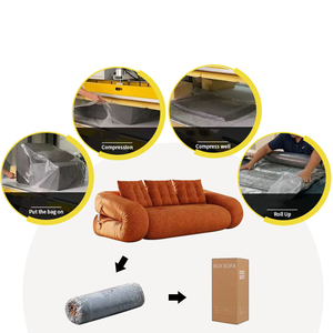 Sofá <span class=keywords><strong>Cama</strong></span> Multifuncional para Humanos y Perros, Sofá Compacto Envasado al Vacío para Relajación, Sofá Plegable - Product Image 3