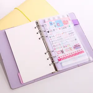 Güzel tasarım A4 A5 bağlayıcı poliüretan deri defter 32 sayfa sublime Notebook boş poliüretan deri defter Notebook kılıfı