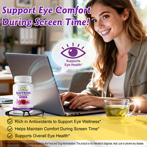 SOLOTREE Extrato Puro de Açafrão Natural Suporte para Equilíbrio do Humor Cápsulas de Extrato de Açafrão Aumenta a Energia Cápsulas de Açafrão - Product Image 6