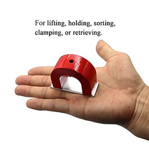 <span class=keywords><strong>Aimant</strong></span> en <span class=keywords><strong>fer</strong></span> <span class=keywords><strong>à</strong></span> <span class=keywords><strong>cheval</strong></span> Alnico rouge fort Capacité de 40 lb Puissance de traction Aimants d'outils de 12 oz - Product Image 3