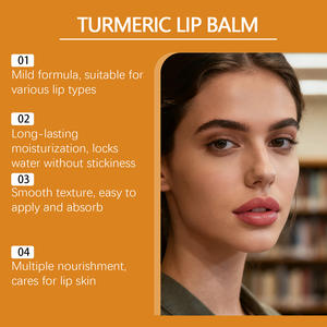 Turmeric <b>lip</b> balm moisturizing moisturizing soft <b>lip</b> skin texture silky and non-sticky daily moisturizing care - Product Image 4