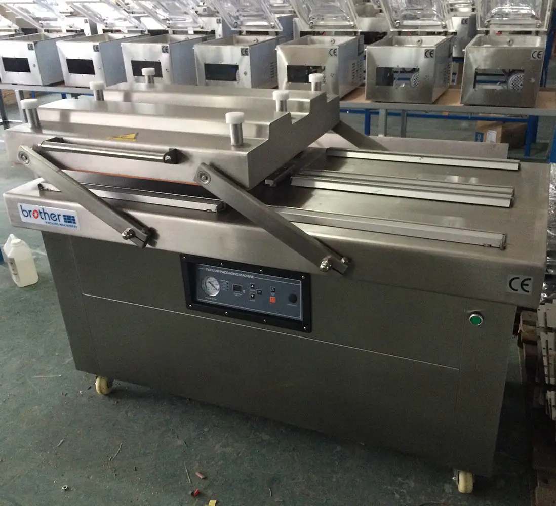Brother Vacuum Food Packing Machine Double Chamber Vaccum 4 Seal Bar Vacuum Packing Sealing Machine DZP600/4SB