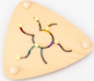 Educational Wooden Activity Board Toy Traffic Ocean Fruits Design Geometry <strong>Maze</strong> <strong>Puzzle</strong> for Kids Teaching Function - Product Image 6