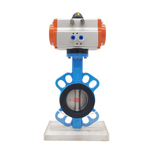 Guangdong Magnesium Special Pneumatic Wafer Butterfly Valve Rubber Lining 30mm Two Way Steam Water Air Control - Product Image 4