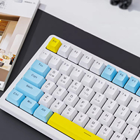 Teclado mecánico coreano con estructura de junta personalizable, intercambiable en caliente, para juegos, disponible para oficina.