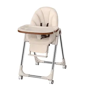 तालिका के साथ तह प्लास्टिक बच्चे शिशु को दूध पिलाने highchair के