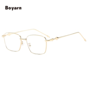 Boyarn Cut Blue Ray <span class=keywords><strong>Gafas</strong></span> de computadora Marcos de metal redondos cuadrados personalizados <span class=keywords><strong>Gafas</strong></span> de bloqueo de luz azul 2024 para hombres Mujeres Hombres - Product Image 2