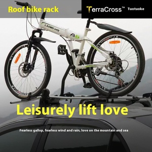 Portapacchi Regolabile in Acciaio <span class=keywords><strong>per</strong></span> Biciclette, Adatto a SUV e <span class=keywords><strong>Berlina</strong></span>, <span class=keywords><strong>Portabici</strong></span> Universale <span class=keywords><strong>per</strong></span> Tetto Auto - Product Image 2