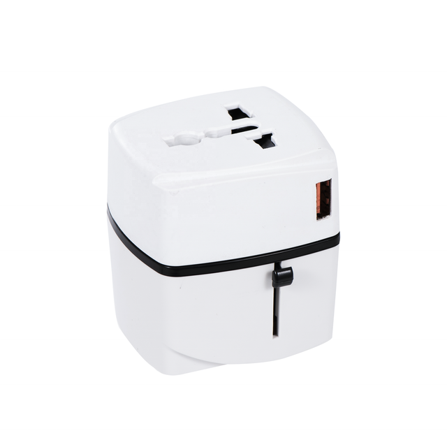 35W GaN PD Fast Charger with 2 USB-C 2 USB-A Ports Universal Travel Adapter for Laptop Camera Earphones Compatible with QC3.0