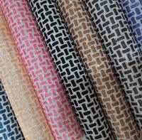 132 couleurs de tissu en similicuir à paillettes fines pour la fabrication de nœuds pour cheveux, de bandeaux et de pinces à cheveux