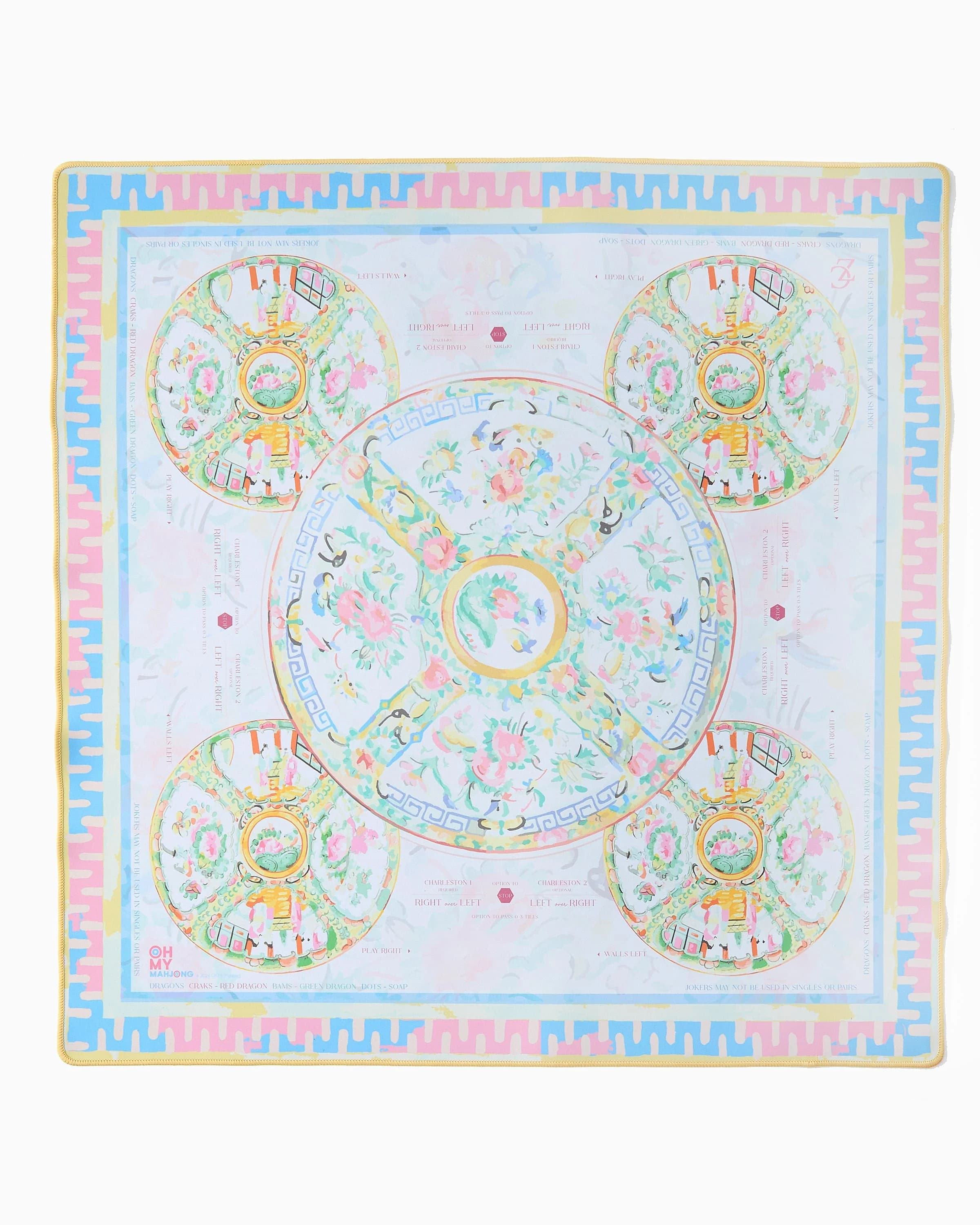 Tapis de mahjong coloré1