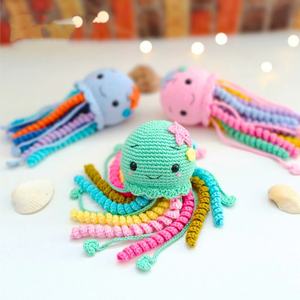 Gran oferta de juguete de <span class=keywords><strong>pulpo</strong></span> bonito de <span class=keywords><strong>ganchillo</strong></span> 100% hecho a mano juguetes de animales de punto de peluche bebé seguro hecho a mano muñeca de <span class=keywords><strong>pulpo</strong></span> de <span class=keywords><strong>ganchillo</strong></span> - Product Image 5