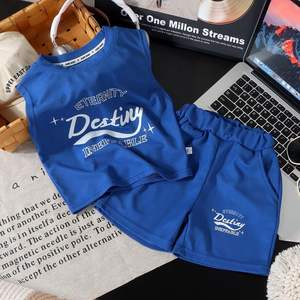 Conjunto de Dos Piezas de Verano para Niños, Chaleco sin Mangas y Pantalones Cortos - Product Image 2