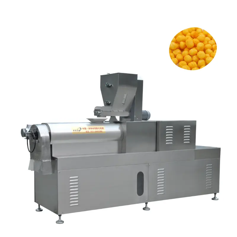 Stainless steel corn puff making machines snack food extrusion rice extruder machine maize puffed maker rice puff machine