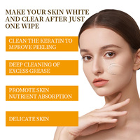 Gel nettoyant pour le visage POUQUR à l'enzyme d'orange biologique et à la vitamine E, exfoliant et éclaircissant, pour peaux normales