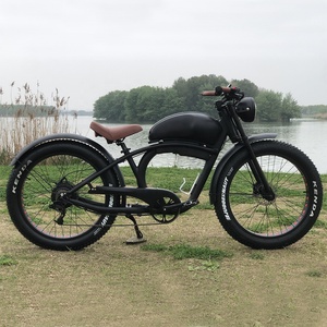 Bicicleta eléctrica Vintage de largo alcance de Alta Velocidad fuera de la carretera Bafang marco de aluminio 7 velocidades Dirt Fat Tire <span class=keywords><strong>MTB</strong></span> Mountain <span class=keywords><strong>Ebike</strong></span> - Product Image 2