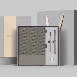 Personalized Corporate Gift <b>Set</b> Souvenir <b>Notebook</b> Diary Box with Pen Journal Logo Customizable for Promotion Events - Product Image 1
