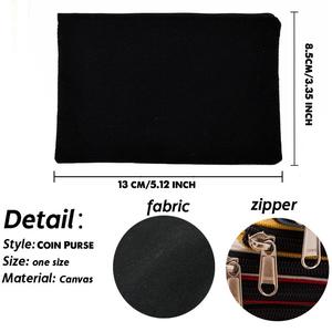 Nouveau Porte-monnaie Anime Créatif en Toile, Porte-cartes Simple en Tissu, Étui de Rangement pour Cartes - Product Image 5