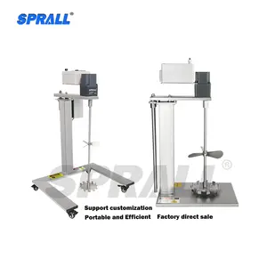 SPRALL Different Lift Modes Paint Stirrer Chemical Soap Agitator Cosmetic Food Electric Water Based Oily Liquid Mixer Machine