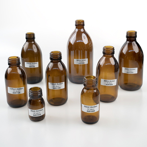 30ml <span class=keywords><strong>60ml</strong></span> 125ml 150ml 200ml 250ml 300ml 500ml Amber ronde farmaceutische glazen hoestsiroopfles met <span class=keywords><strong>plastic</strong></span> dop - Product Image 1