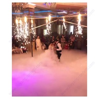Système de tir de feux d'artifice rotatif à 360 degrés pour mariage, grande sphère moderne en acier, à commande à distance, pour feux d'artifice pyrotechniques d'intérieur à froid