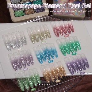 Nuovo Gel UV Solido Scintillante Effetto Diamante Frantumato con Rete a Nove Scomparti per Unghie Fai da Te e Salone - Product Image 3