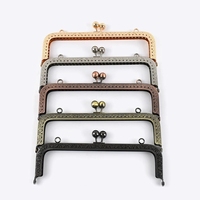 Meetee BF075 20cm Sac à main Accessoires DIY Cuir Sac Poignées Carré Gaufrage Haute Qualité Métal Bourse Cadre Baiser Fermoir
