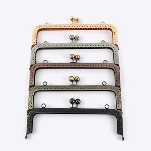 Meetee Bf075 20Cm Phụ Kiện Túi Xách Da Tự Làm Túi Xử Lý Quảng Trường Dập Nổi Kim Loại Chất Lượng Cao Khung Ví Hôn Clasp - Product Image 3