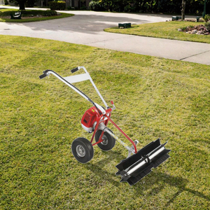 2 Stroke Petrol <b>Cordless</b> Professional Lawn Mower Grass Box DIY Two Wheel Hand Push <b>Brush</b> <b>Cutter</b> Blade - Product Image 2