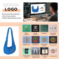 Sac à bandoulière croissant en nylon tendance, léger et décontracté, pour femme, vente en gros d'usine