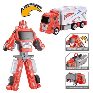 <span class=keywords><strong>Camion</strong></span> de transformation <span class=keywords><strong>jouet</strong></span>, jeu de sauvetage, <span class=keywords><strong>camion</strong></span> conteneur avec voiture en alliage et avion, robot de déformation à assembler - Product Image 2