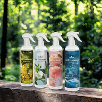 Vente en gros de vaporisateurs d'ambiance écologiques en bouteille de 500 ml, parfum vanille, musc, coton, jasmin, parfum d'ambiance pour la maison, marque privée