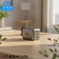 Cargador de Teléfono Móvil Rápido KYT 45w Odm Oem Pd Pps Gan Multi-puerto Tipo C para Samsung
