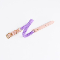 Collier de chien en corde personnalisé fait à la main en cuir de luxe recyclé personnalisé avec collier en coton doux pour animaux de compagnie accessoires réglables