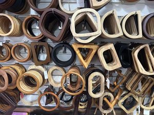 Bán buôn túi Khung móc áo loại gỗ tre xử lý cho Handmade Túi xách DIY Tote Túi xử lý làm - Product Image 3