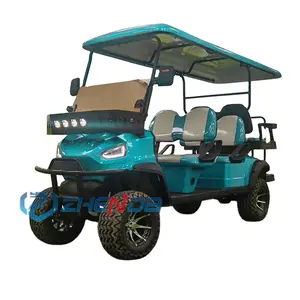 2024 Beste Leveranciers Fabriek Prijs Resort Auto Elektrische Golfvoertuig 6 Seat Utility Buggy Aangepaste Kleur Golfkar