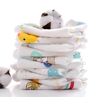 Serviette en gaze de coton pur tissée six couches, lingette faciale, serviette pour enfants, réutilisable, douce, absorbante, sur mesure, fabriquée en usine, 30*30cm