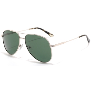 Unisex Pilot Sunglasses Metal Frame Green Polarized Lenses 100% UV Protection Outdoor Use Adult Style - Product Image 1