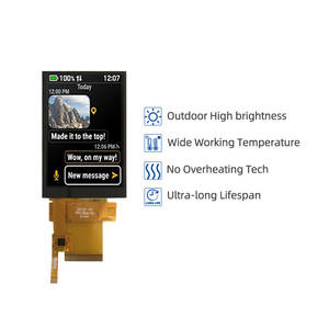 Pantalla TFT LCD de 3.5 Pulgadas, 320x480, Alto Brillo, Amplio Rango de Temperatura, 720nits, CPU/RGB/SPI, con Pantalla Táctil Capacitiva - Product Image 2