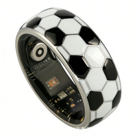 Bague connectée étanche IP68 en alliage pour le football, avec suivi de la fréquence cardiaque et de la santé, compatible iPhone et Android