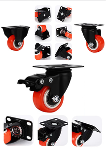 Roues de chariot de <span class=keywords><strong>1</strong></span>,5/2 pouces 40/50 mm Fabricant d'usine de roues en PVC pp à usage léger industriel - Product Image 3