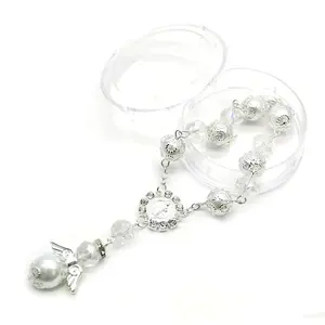Recuerdos <span class=keywords><strong>de</strong></span> Bautizo Pulsera <span class=keywords><strong>de</strong></span> Cuentas con Cruz y Ala <span class=keywords><strong>de</strong></span> Ángel Mini Rosarios <span class=keywords><strong>de</strong></span> <span class=keywords><strong>Dedo</strong></span> <span class=keywords><strong>de</strong></span> Acrílico para Eventos <span class=keywords><strong>de</strong></span> la Iglesia - Product Image 4