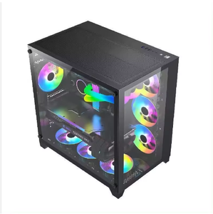 Boîtier <span class=keywords><strong>PC</strong></span> de <span class=keywords><strong>jeu</strong></span> ATX RGB de haute qualité 2026 le plus populaire avec ventilateurs RGB – Tour de châssis de <span class=keywords><strong>jeu</strong></span> de premier ordre - Product Image 1