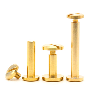 Tornillos Chicago Ranurados de Latón de Alta Calidad M4, Remaches de Cuero para Manualidades, Cinturones de Cuero y Encuadernación - Product Image 2
