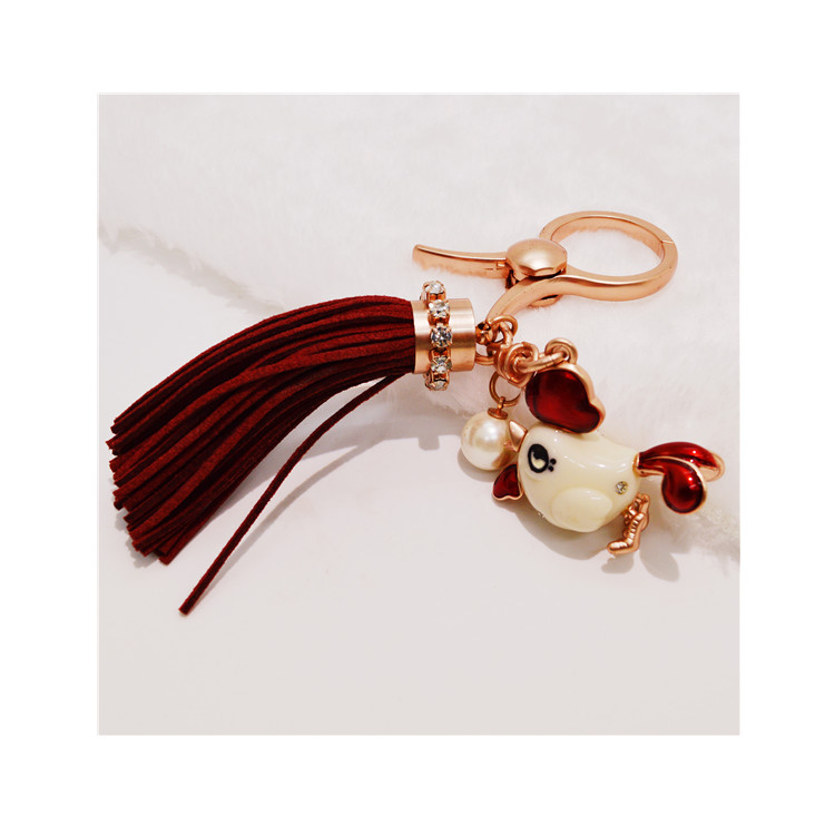 Llavero Creativo Rhinestone Colgante Pendiente Gallo Llavero Creativo Rhinestone Colgante Pendiente Gallo