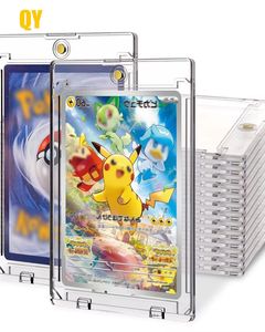 Fundas protectoras para tarjetas QY One Touch 100% transparentes de PVC para tarjetas coleccionables y tarjetas de intercambio - Product Image 1